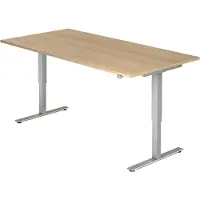Hjh OFFICE PRO XMST 2E S - 200 x 100 Eiche elektrisch höhenverstellbar