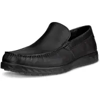 Ecco S Lite Moc M Herren Slipper schwarz geöltes Nubukleder - Größe: 41