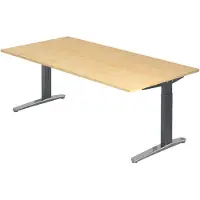 Hjh OFFICE PRO XTRA XB 2E GC - Ahorn 200 x 100 höhenverstellbar
