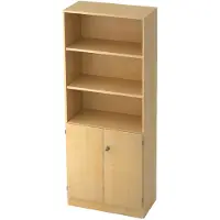 Hjh OFFICE PRO SIGNA K 6770 SG - Ahorn 5 OH mit Knauf (abschließbar) Schrank