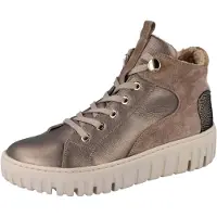 Think WALDLÄUFER H Livia Damen Stiefelette beige bronze Leder - Größe: UK 4,5