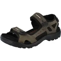 Ecco Offroad Yucatan Herren Trekkingsandale grün schwarz Nubukleder - Größe: 45