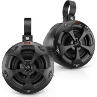 Pyle PLUTV41BK Dual wasserdichte Offroad-Lautsprecher, 10,2 cm, 800 Watt, Marine
