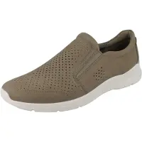 Ecco Irving Herren Slipper khaki Nubukleder - Größe: 43