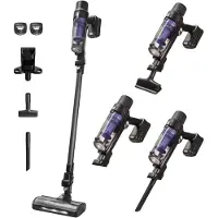 Rowenta RH6A33, 2-in-1-Stabstaubsauger, Beutellos, Schwarz, Violett, Rechteckig, Trocken, Zyklonal