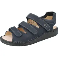 Finn Comfort Tunis Herren Sandalen blau Nubukleder - Größe: 41