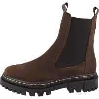 Tamaris Damen Chelsea Boot braun Veloursleder - Größe: 40