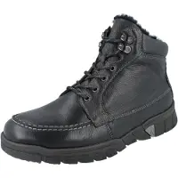 Waldlaufer H Lino Herrenstiefel schwarz Glattleder - Größe: UK 9