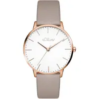 s.Oliver Damenuhr - 34 mm - Flache, Zeitlose, alltagstaugliche, analoge Armbandu