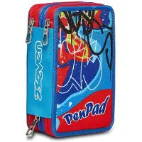 Seven Federmäppchen, Mäppchen, mehrfarbig, Federtasche für Schrein, Etui mi