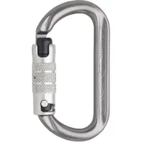 Austrialpin - Ovalo ID Alu 3-Wege-Autolock - Schraubkarabiner grau