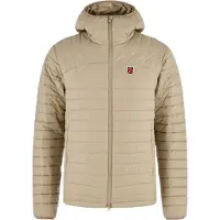 Fjällräven - Leichte und komprimierbare Daunenjacke - Expedition Lätt Hoodie M Fossil für Herren - Größe M - Beige
