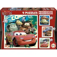 Educa Cars Progressives Puzzle – Für Jungen und Mädchen – Ab 3 Jahren – Cartoons und Comics