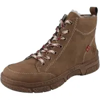 Rieker Damen Kurzstiefel braun Kunstleder - Größe: 37