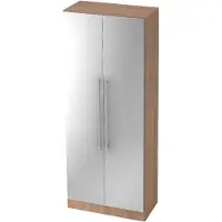 Hjh OFFICE PRO SIGNA G 7100 RE - Nussbaum/Silber 5 OH Schrank Relinggriff Kunststoff