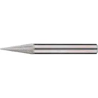 PFERD Hartmetallfrässtift spitzkegelförmig 6x18 mm Schaft ø 6 mm Zahnung MICRO für die Feinbearbeitung