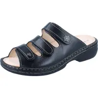 Finn Comfort Menorca Soft Damen Pantolette schwarz Glattleder - Größe: 41