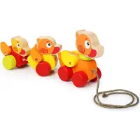 Cubika Enten aus Holz - Ziehfigur