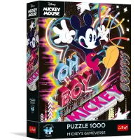 Trefl - Puzzle 1000 Teile, Die virtuelle Welt von Micky Maus, Premium Plus