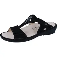 Finn Comfort Verin Damen Pantolette schwarz Nubukleder - Größe: 41