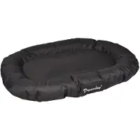 Flamingo Kissen Dreambay oval schwarz, Maße: 140 x 105 x 17 cm