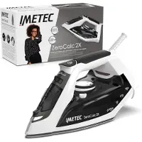 Imetec Zerocalc Z1, Dampfbügeleisen, CeramicGlide-Sohle, 1,9 m, 130 g/min, Schwarz, Weiß, 0,25 l