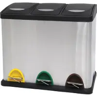 MSV 3700281003536, 8 l, Rechteckig, Edelstahl, Schwarz, Edelstahl, Terrasse, 460 mm