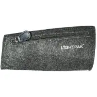 Lightpak 43093 - Schreibgeräteetui Drop, Federmappe schwarz, Stiftetui aus Filz,