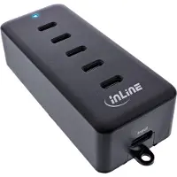 InLine USB-C Verlängerung, 5-port , 100W, Drinnen, USB, Schwarz