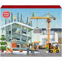 Playtive Weihnachts Adventskalender City Holz Kinder Spielzeug Holzbahn