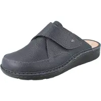 Finn Comfort FinnPlus Aguilas Herren Clog dunkelblau Glattleder genarbt - Größe: 47