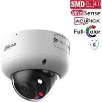 Dahua Technology WizSense IPC-HDBW3449R1-ZAS-PV, IP-Sicherheitskamera, Innen & Außen, Kabelgebunden, 120 dB, Zimmerdecke, Schwarz, Weiß