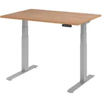 Hjh OFFICE PRO XDKB 12 S - 120 x 80 Nussbaum elektrisch höhenverstellbar