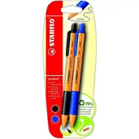 Stabilo pointball 2er Blister blau schwarz