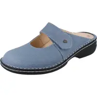 Finn Comfort Stanford Damen Clog himmelblau Nubukleder - Größe: 38