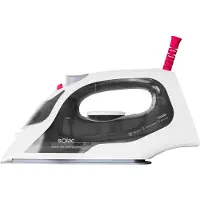 Solac Optima Start 2200, Dampfbügeleisen, Keramik-Bügelsohle, 1,8 m, 100 g/min, Grau, Weiß, 25 g/min