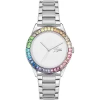 Lacoste Ladycroc Damenuhr 2001409, Elegante Damenuhr, vergoldeter Edelstahl, glä