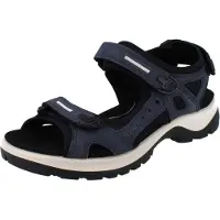 Ecco Damen Offroad Sandale dunkelblau Nubukleder - Größe: 38