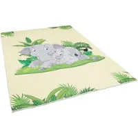 Pergamon Luxus Super Soft Kinder Fellteppich Plush Kids Elefant