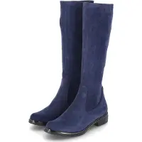Caprice Damen under the knee Stiefel Blau Textil Größe: 71/2