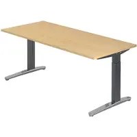 Hjh OFFICE PRO XTRA XB 19 GC - Ahorn 180 x 80 höhenverstellbar
