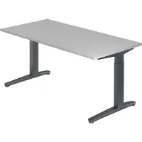 Hjh OFFICE PRO XTRA XB 16 GG - Grau 160 x 80 höhenverstellbar