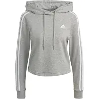 Adidas Kurzes Kapuzensweatshirt für Frauen Essentials 3-Bandes