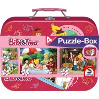Schmidt 2 x 100 + 2 x 150 Teile Spiele Kinder Puzzle Bibi & Tina Koffer 56509