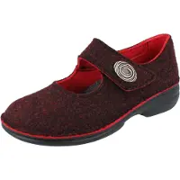 Finn Comfort Ramsau Damen Hausschuhe rot Doublefilz - Größe: 42