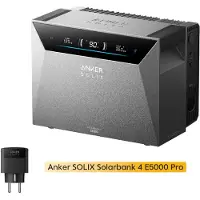 Anker PowernessBalkonkraftwerk Speicher , SOLIX Solarbank 4 E5000 Pro 5kWh All-in-One Stromspeicher mit SOLIX Smart Plug Gen 2 (0% MwSt)