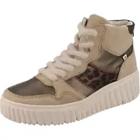 Rieker N2508-60 Damen High Sneaker beige kombi Kunstleder - Größe: 37