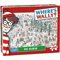 Plenty Gifts Puzzle 1000 Teile - Where's Wally - Skipiste - 1000 Teile - inklusive Poster