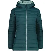 CMP Damen lange Kapuzenjacke mit Reißverschluss Sorona Aura