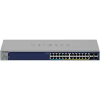 Netgear GS728TXUP, Managed, Gigabit Ethernet (10/100/1000), Power over Ethernet (PoE), Rack-Einbau, 1U